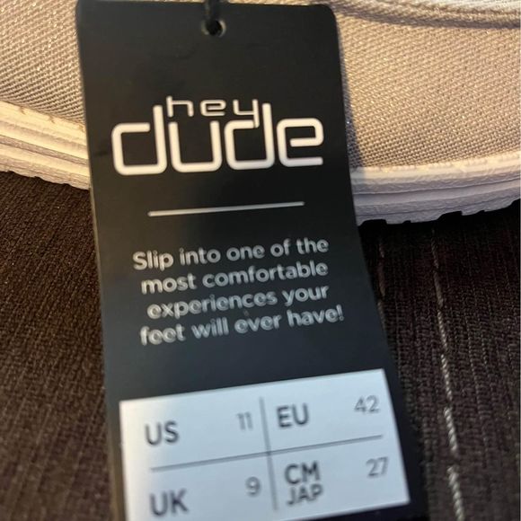 NIB Hey Dude Wendy sparkling pearl grey loafer shoes slip on womens sz 11 NEW - Picture 2 of 7